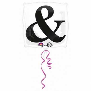 Bruiloft gefeliciteerd ballon ampersand