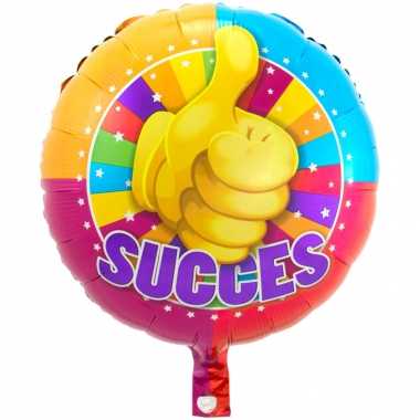 Gefeliciteerd ballon succes 43 cm met helium gevuld