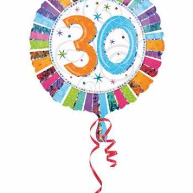 Gefeliciteerd ballonnen 30 jaar 45 cm