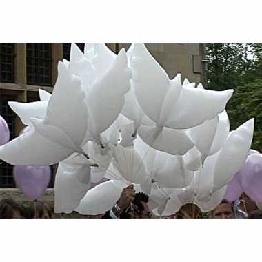 Witte duiven bio ballonnen