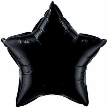 Zwarte sterretjes gefeliciteerd ballon 50 cm
