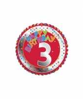 3 jaar helium ballon happy birthday