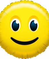 Gefeliciteerd ballon glimlach smiley 45 cm