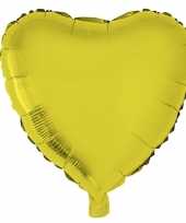 Gefeliciteerd ballon hart goud 52 cm