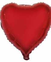 Gefeliciteerd ballon hart rood 52 cm