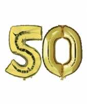 Gouden 50 jaar ballonnen feestversiering