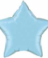 Licht blauwe sterretjes gefeliciteerd ballon 50 cm